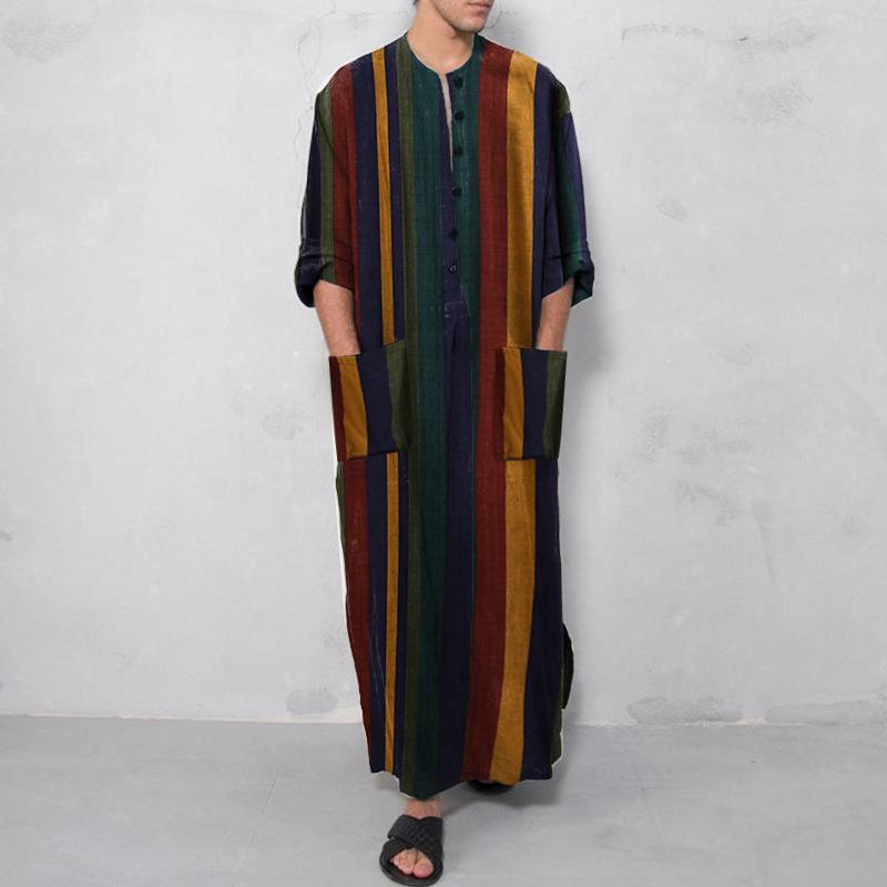 Fashion Ethnic Wear For Men - Camicia Lunga da Uomo Stampata in