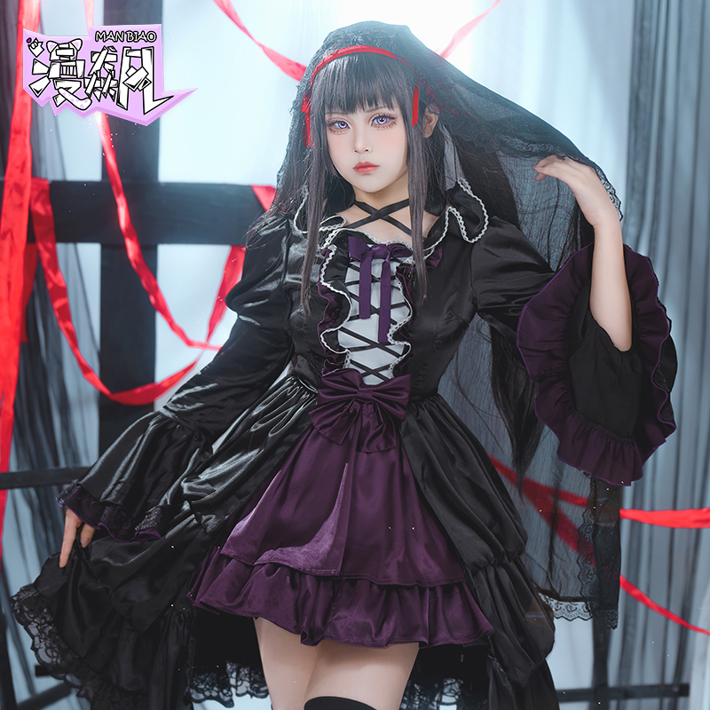 Ethnic Outfit - Akemi Homura Costume Cosplay Puella Magi