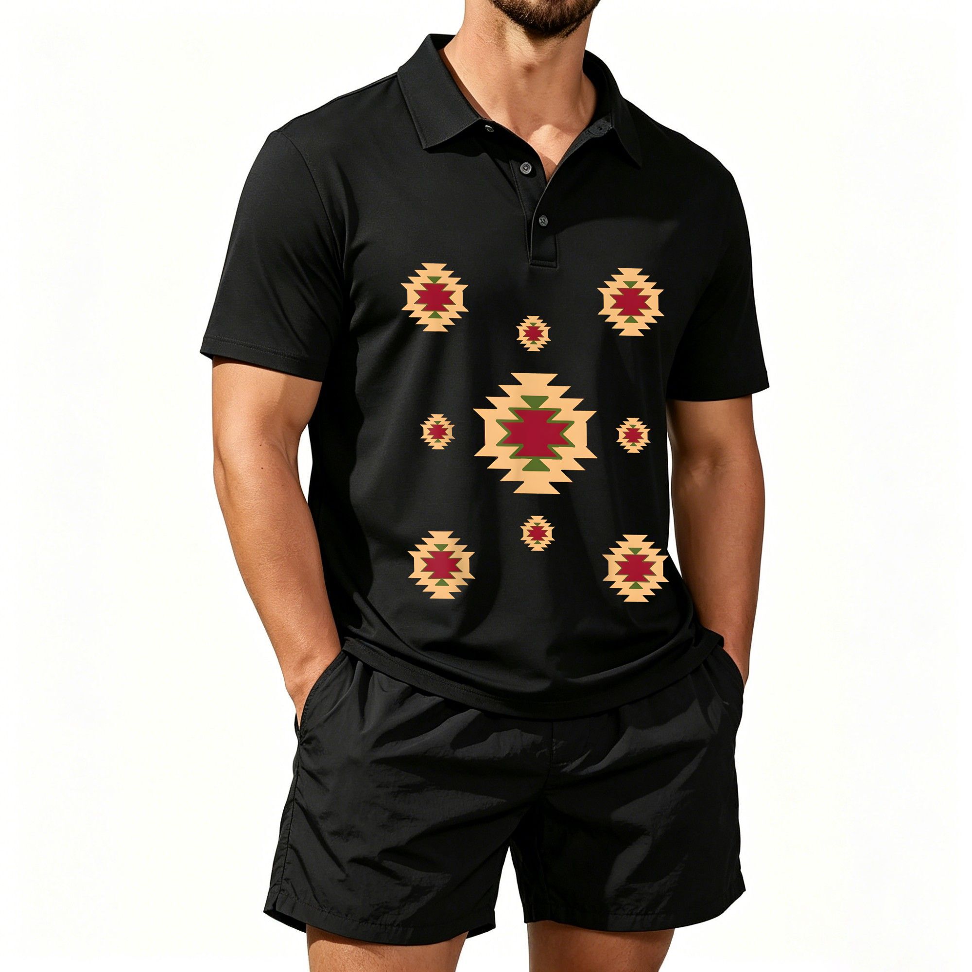 Set di Polo a Maniche Corte da - Ethnic Style recensione e prezzo
